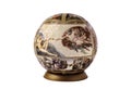 Puzzle globe with Michelangelo picture. Royalty Free Stock Photo