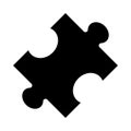Puzzle glyphs icon Royalty Free Stock Photo
