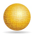 Puzzle golden ball