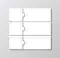 Puzzle grid template. Business presentation for infographics. Rectangle business presentation infographic