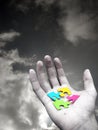 Puzzle in Hand Royalty Free Stock Photo