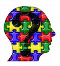 Puzzle Head Royalty Free Stock Photo