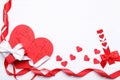 Puzzle heart with gift box Royalty Free Stock Photo