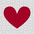 Puzzle heart Royalty Free Stock Photo
