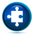 Puzzle icon elegant blue round button illustration Royalty Free Stock Photo