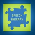 Speech and language therapy Royalty Free Stock Photo