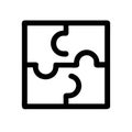 Puzzle icon Royalty Free Stock Photo