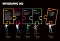 Puzzle Infographic Royalty Free Stock Photo