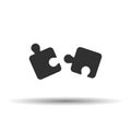 Puzzle line icon. simple vector illustration flat design Royalty Free Stock Photo