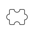 Puzzle line icon vector design Royalty Free Stock Photo