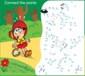 puzzle with a little girl who goes through the fores