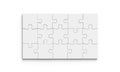 Puzzle mockup 4x2 pieces Royalty Free Stock Photo