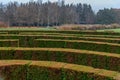 puzzle pattern forming a garden labyrinth Royalty Free Stock Photo