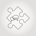 puzzle piece design Royalty Free Stock Photo