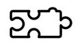 Puzzle Piece Fragment, Problem Solving Missing Part, vector design Generative AI Royalty Free Stock Photo