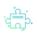 Puzzle piece icon design vector Royalty Free Stock Photo