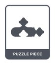 puzzle piece icon in trendy design style. puzzle piece icon isolated on white background. puzzle piece vector icon simple and Royalty Free Stock Photo
