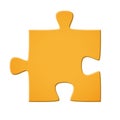 Puzzle piece yellow