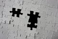 Puzzle with pieces missing Royalty Free Stock Photo