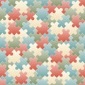 puzzle pieces seamless background Royalty Free Stock Photo