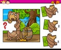 Puzzle preschool cartoon task