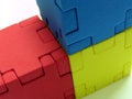 Puzzle - primary colour Royalty Free Stock Photo