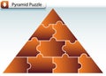 Puzzle Pyramid Royalty Free Stock Photo