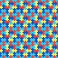 Puzzle seamless pattern