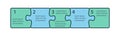 Puzzle sequence. Steps infographics. Presentation chart elements.