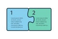 Puzzle sequence. Steps infographics. Presentation chart elements.