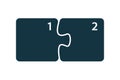 Puzzle sequence. Steps infographics. Presentation chart elements.