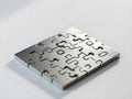 A puzzle is shown with pieces missing, creating a sense of mystery and intrigue Royalty Free Stock Photo
