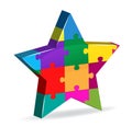 Puzzle star innovation company logo