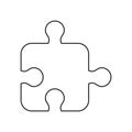 Puzzle strategy creativity abstract thin line