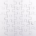 Puzzle white pieces Royalty Free Stock Photo