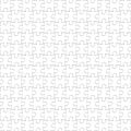 Puzzle White Pieces Seamless Background, Blank Jigsaw Pattern