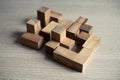 Puzzle wooden game