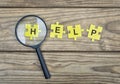 Puzzle with word Help Royalty Free Stock Photo
