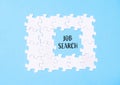 A puzzle with the word job search written in the middle Royalty Free Stock Photo