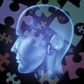 Puzzled brain Royalty Free Stock Photo