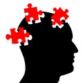 Puzzled mind Royalty Free Stock Photo