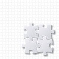 Puzzles blank template vector