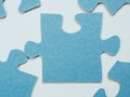 Puzzles create a unique background, symbolizing unity and harmony, revealing deep semantic connections and emotions
