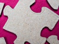 Puzzles create a unique background, symbolizing unity and harmony, revealing deep semantic connections and emotions