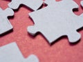 Puzzles create a unique background, symbolizing unity and harmony, revealing deep semantic connections and emotions