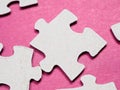 Puzzles create a unique background, symbolizing unity and harmony, revealing deep semantic connections and emotions