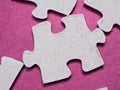 Puzzles create a unique background, symbolizing unity and harmony, revealing deep semantic connections and emotions