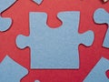 Puzzles create a unique background, symbolizing unity and harmony, revealing deep semantic connections and emotions
