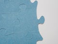 Puzzles create a unique background, symbolizing unity and harmony, revealing deep semantic connections and emotions