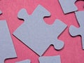 Puzzles create a unique background, symbolizing unity and harmony, revealing deep semantic connections and emotions